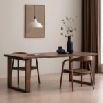 Indian Dark Walnut Wood Dining Table, Solid Wood Walnut Table - Image 6