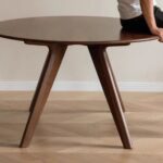 Solid Wood Dining Table round dining table - Image 6