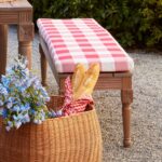 Wooden Carved Outdoor Dining Bench