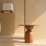 Handcrafted Wooden Design End Table
