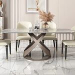 Antique Grey Modern Dining Set
