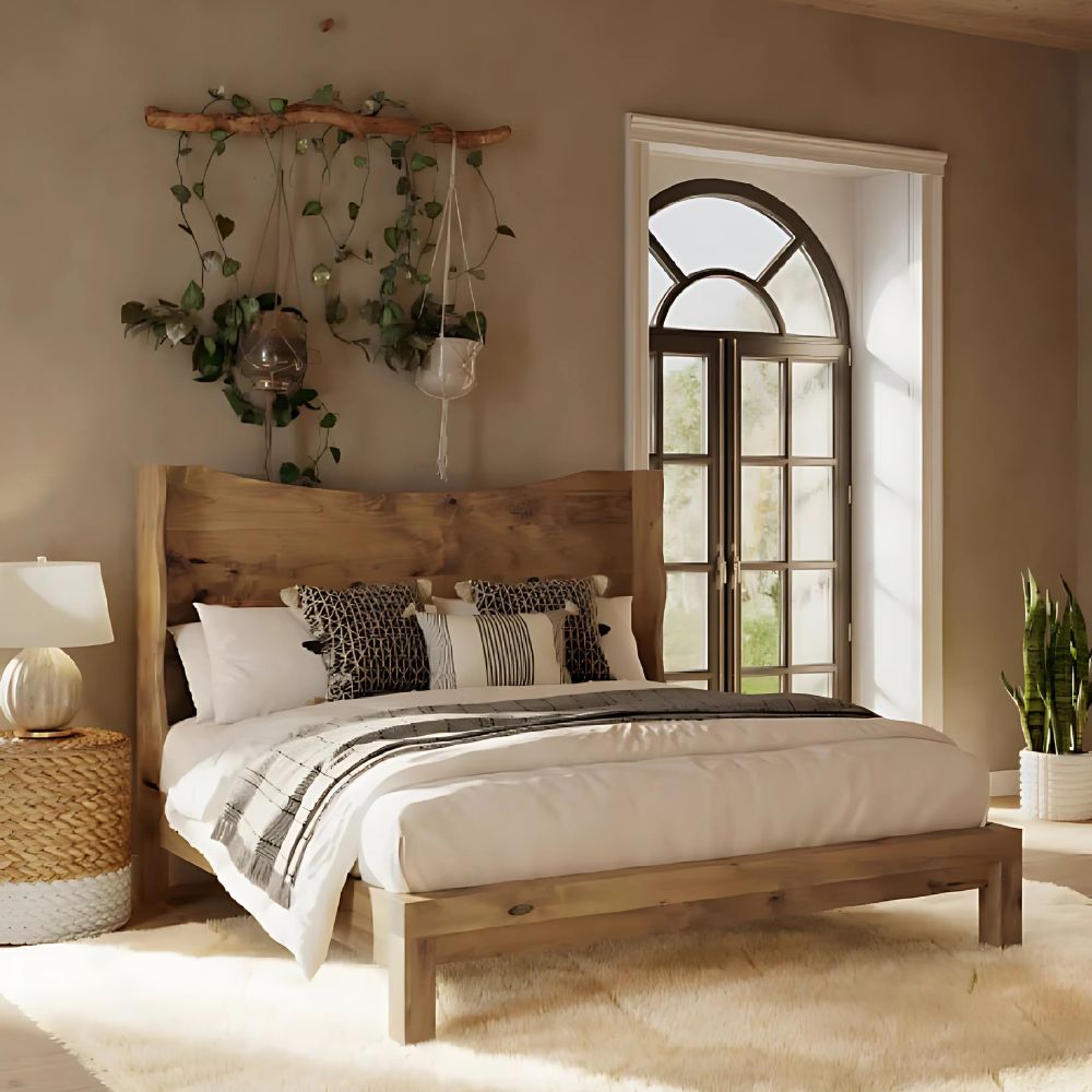1-331-1.jpg Mango Wood Bed - Image 1