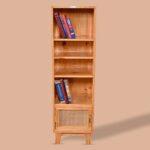 Compact Wooden Bookshelf with Storage