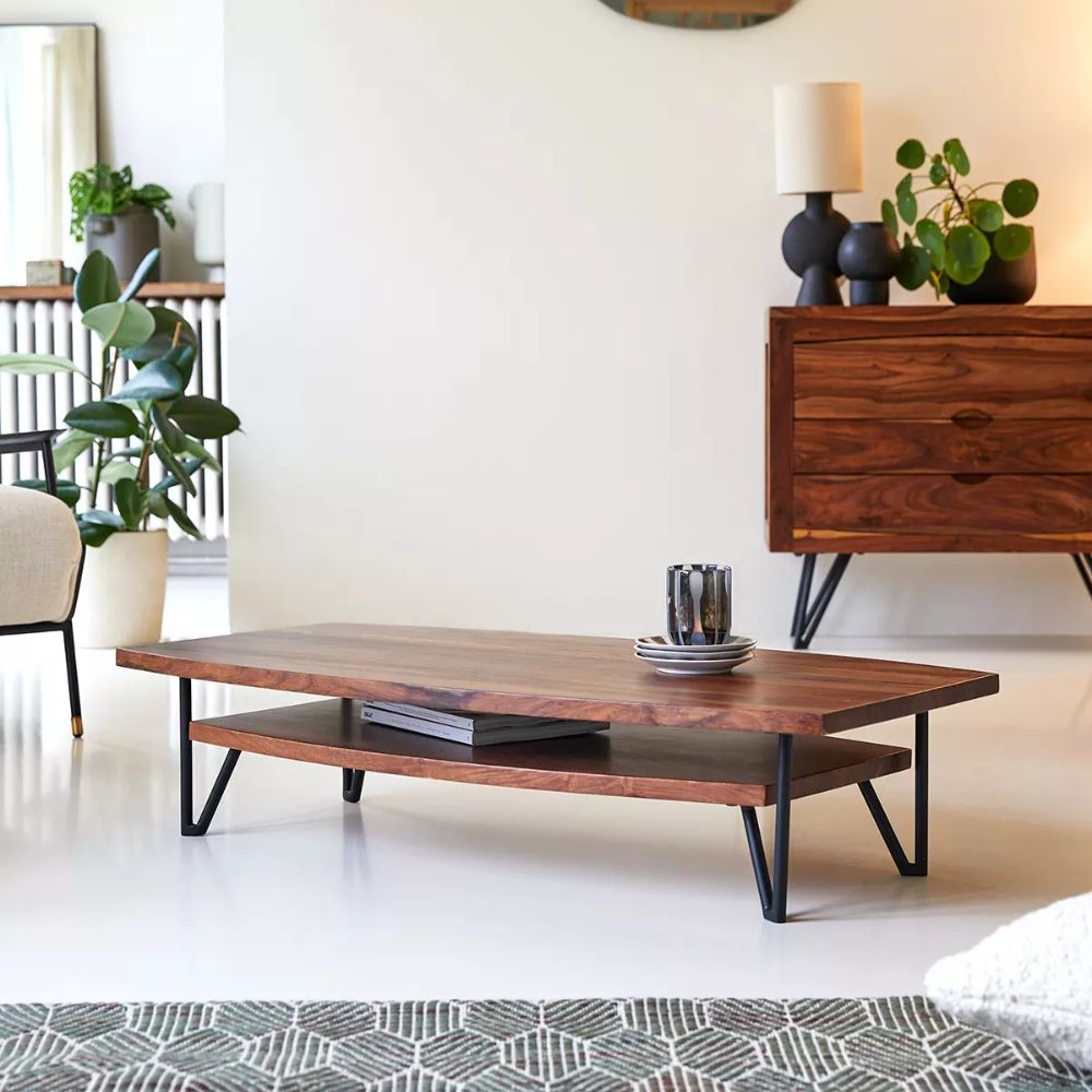 1-348.jpg Solid wood coffee table - Image 1