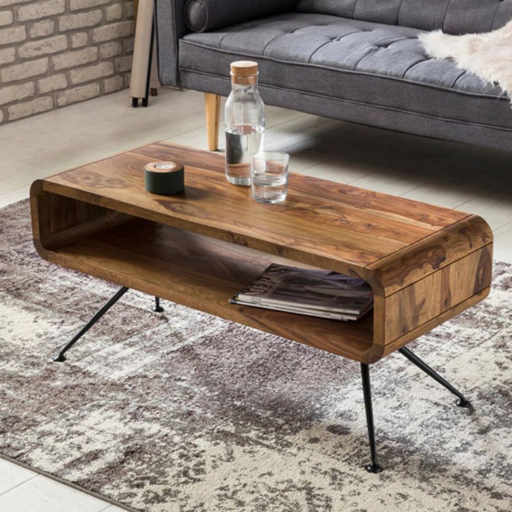 1-349.jpg Solid wood coffee table - Image 1