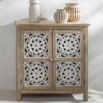 Handcarved Mango Wood Chest Of Drawer