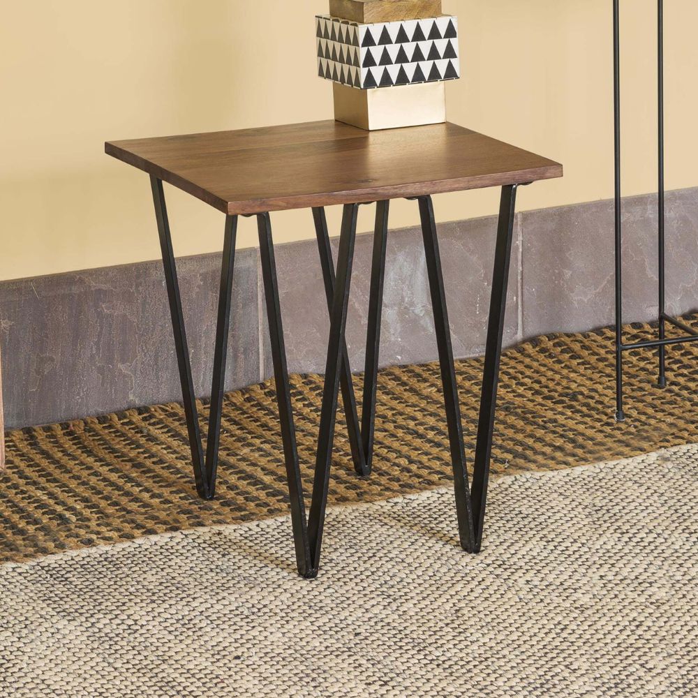 1-370.jpg Antique Wooden End Table - Image 1