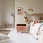 Wooden Acacia Solid Wood Bedside Table - Image 2