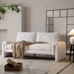 Hampstead Taupe Boucle Curved 2-Seater Sofa - Image 3
