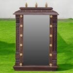 Wooden Handmade Back Mirror Temple