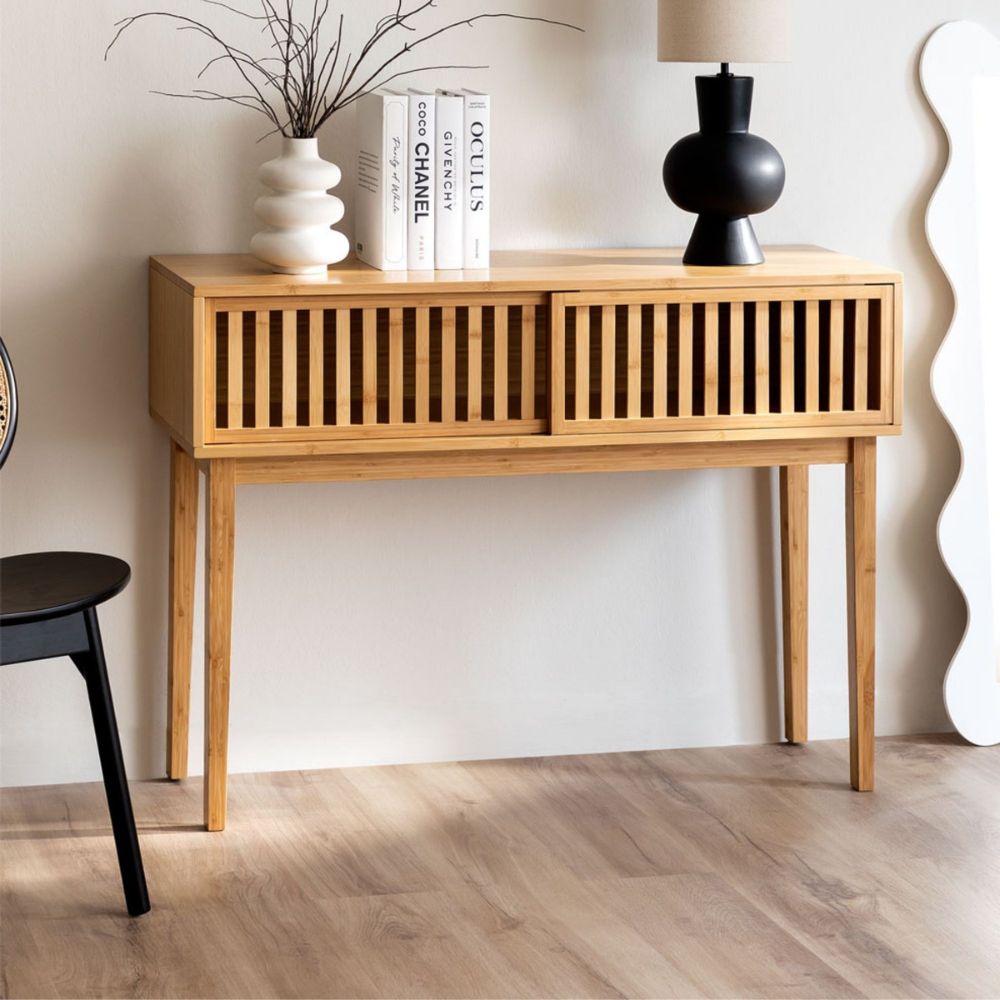 1-40-4.jpg Handmade Design Console Table Natural Finish - Image 1