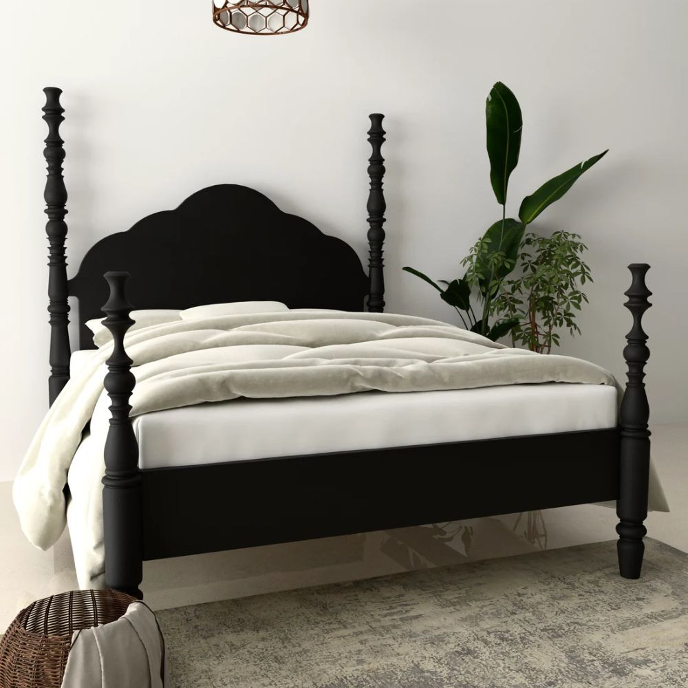 1-400.jpg Solid Wood Poster Bed - Image 1