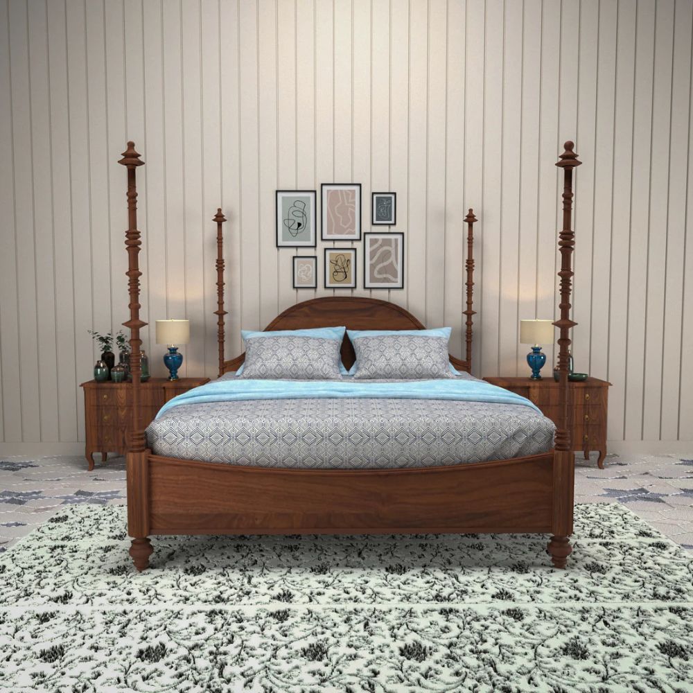 1-401.jpg Solid Wood Poster Bed - Image 1
