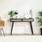 Rattan 2-Drawers Console