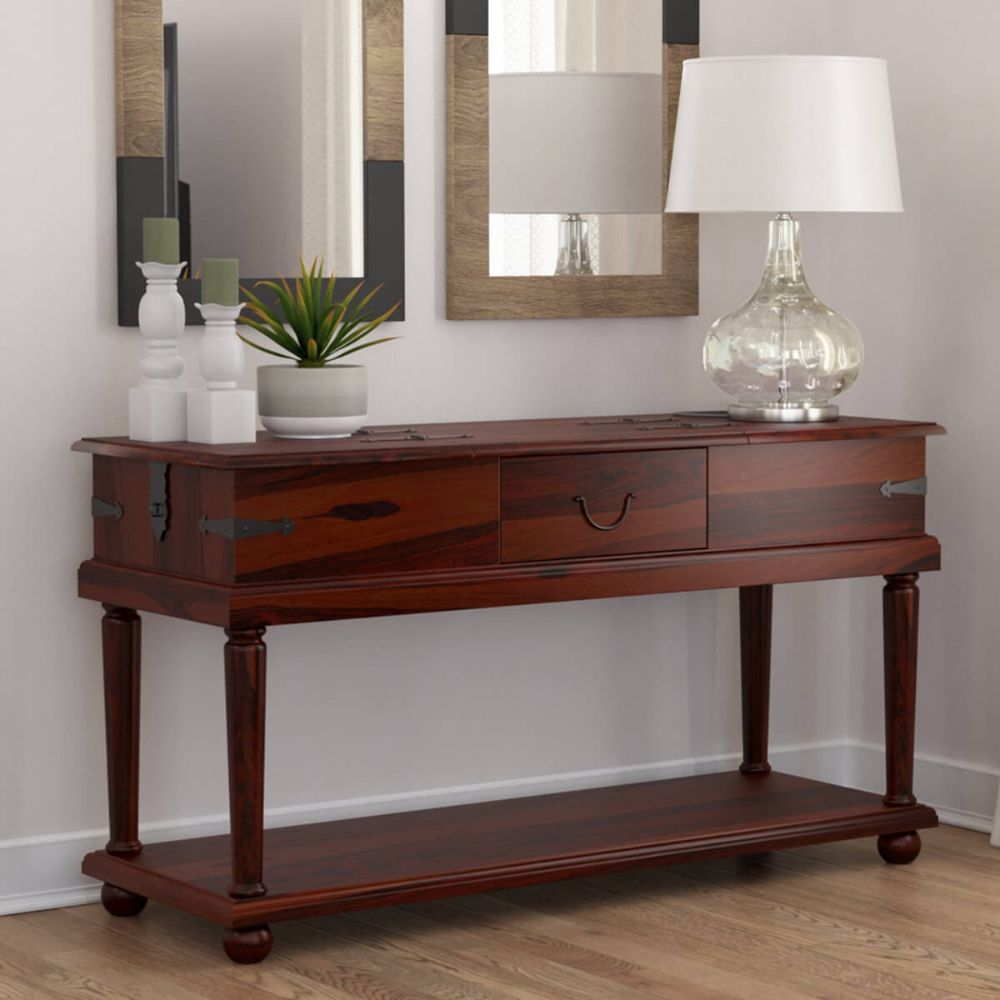 1-414.jpg Solid wood console table - Image 1