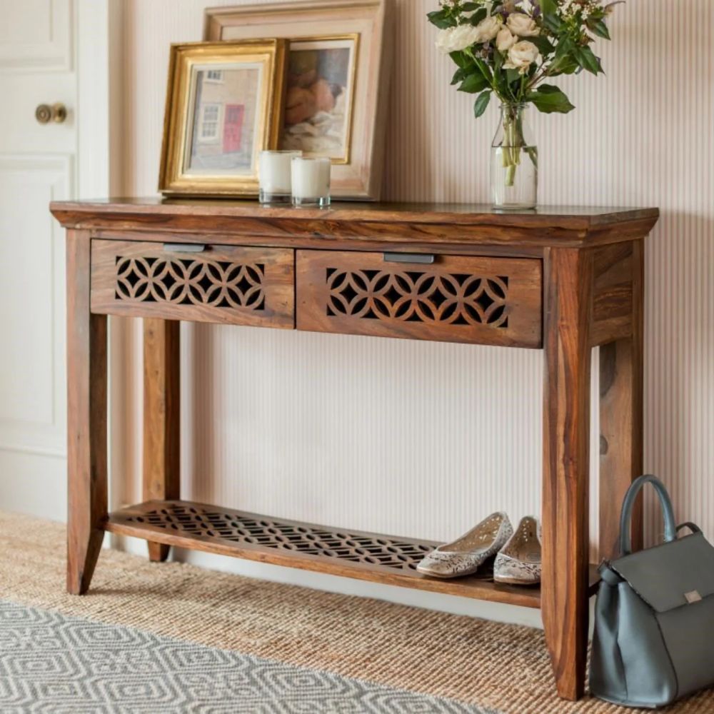 1-415.jpg Solid wood console table - Image 1