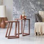 End Table Set - Rustic Teak Finish - Image 6