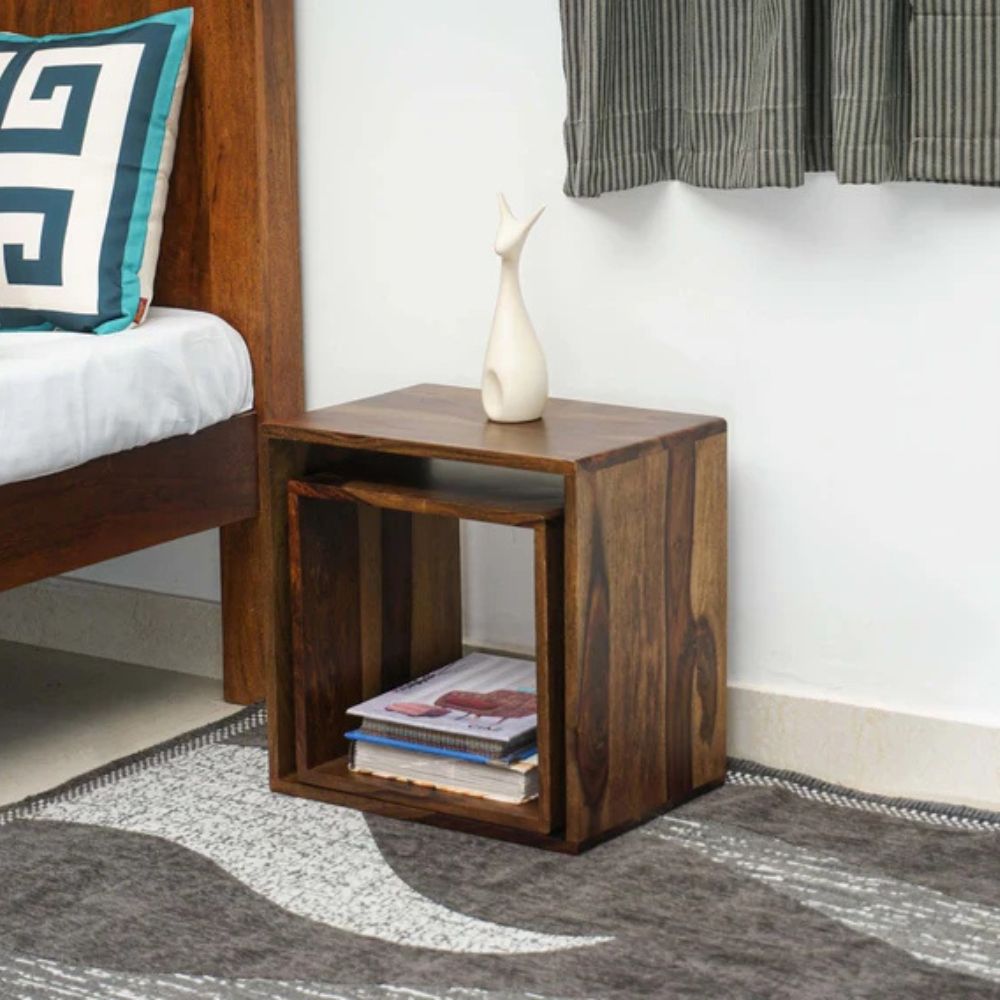 1-421.jpg Solid Wood End Table - Image 1