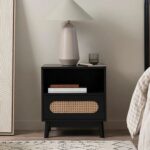 Wooden Della Bedside Table