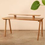 Wooden Artistic Solid Teak Wood Study Table - Image 6
