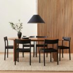 Handcrafted Solid Mango Wood Dining Table Set