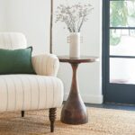 Handcrafted Modern Round End Table For Living Room Furniture