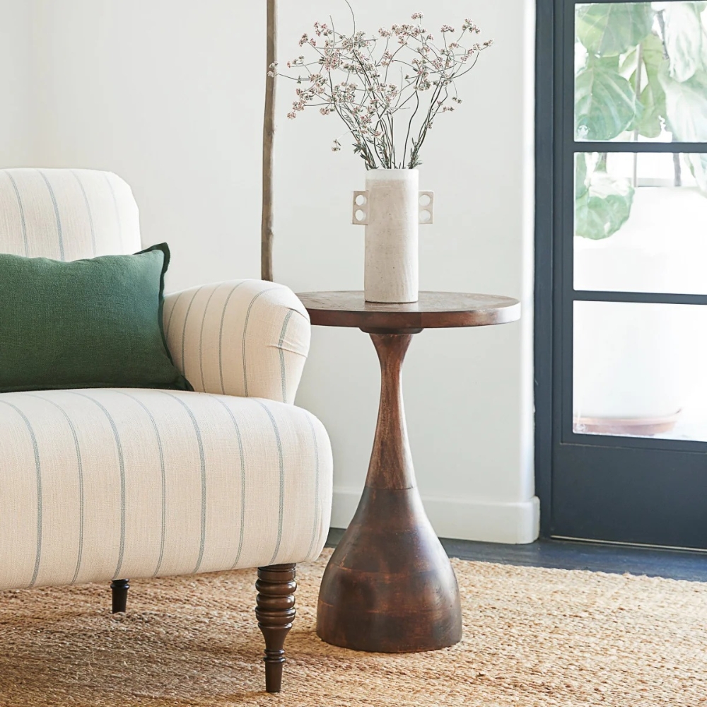 1-49-2.jpg Handcrafted Modern Round End Table For Living Room Furniture - Image 1