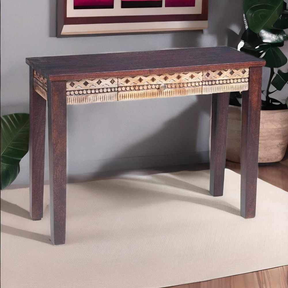 1-5-3.jpg Handcrafted Natural Console Table - Image 1