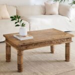Handcrafted Wooden Hand Carving Coffee Table Furniture