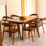 Handcrafted Solid Sheesham Wood Dining Table & Set