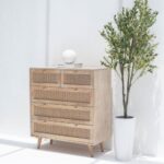 Eliza Rattan Wood Sideboard