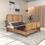 Wooden Artistic King Size Bed