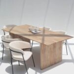 Solana Mango Wood Flat Legs Dining Table - Image 2