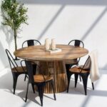 Kinley Round Wood Dining Table