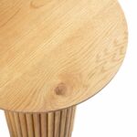 Maru Oak Round Side Table, Oak - Image 4