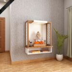 Wooden Temple White & Natural Wood Modern Design