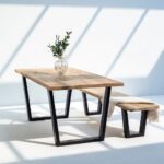 Mango Wood Dining Table with Top Thickness