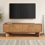 Wooden TV Unit with 2 Drawer