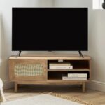 Handcrafted Wooden Tv Cabinet – Natural Finish