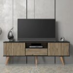 Wooden Indian TV Unit with Drawer Furniture