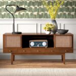 Wooden Antique TV Unit with Drawer Furniture
