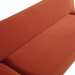 Solna 2-Seater Sofa Bed, Rust Velvet - Image 8