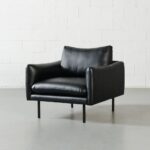 MAPLETON - Black Vegan Leather Chair - Image 3
