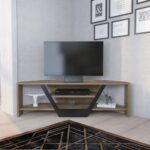 Wooden Corner TV Unit