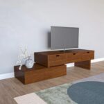 Antique Designed Handmade Multi-Storage Wooden TV Stand