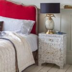 Antique Inlay Bedside Furniture