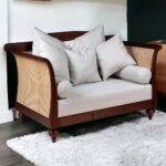 Handcrafted Cane Mango Wooden Sofa Chair