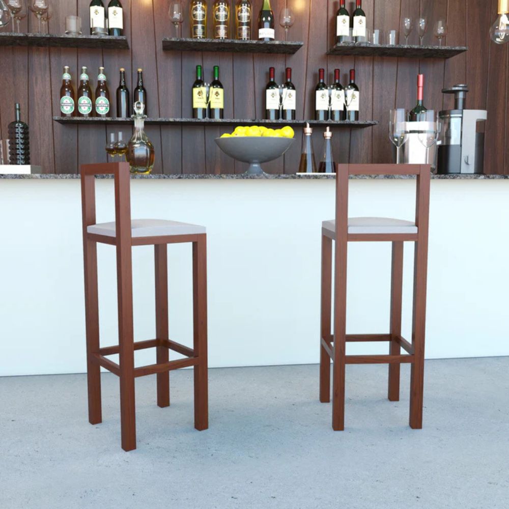 1-92-1.jpg Wooden Unique Long Heighted Wooden Handmade Bar Chair - Image 1