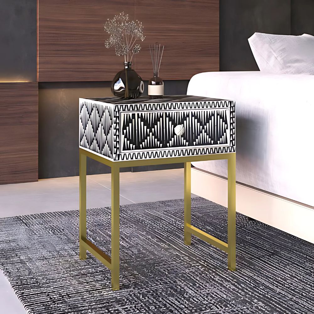 1-92.jpg Handmade Inlay Bedside Table Furniture - Image 1