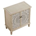 Whitewashed Carved Small Sideboard - Image 11